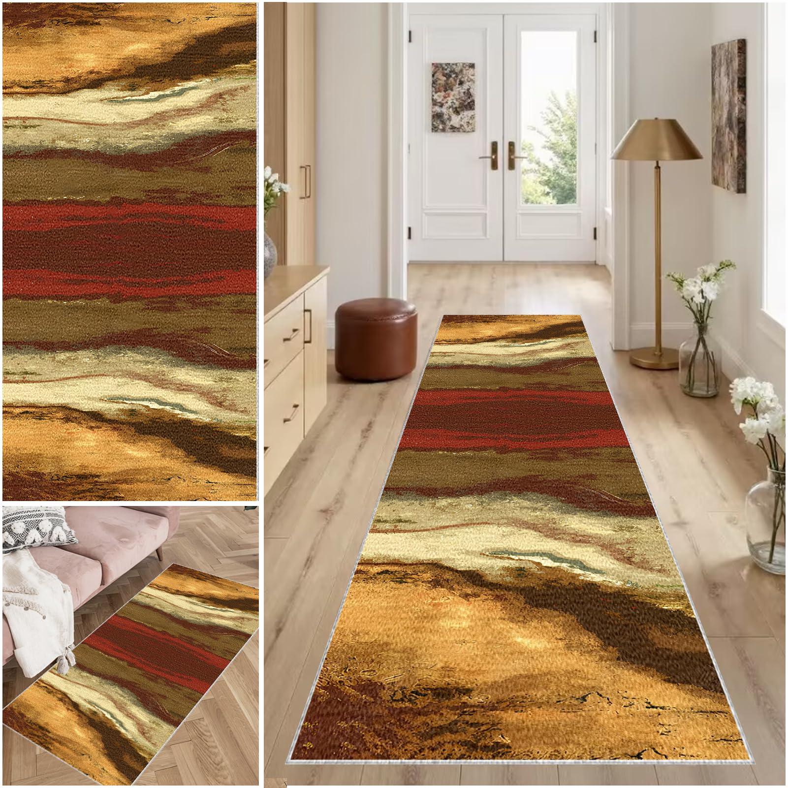Carpet Runner for Hallway Non Slip Machine Washable Kitchen Runners Laundry Room Absorbent Area Rug Runner Floor Door Mat Runner for Hallway Entryway Kitchen Laundry Room Hall Runner 40 x 180 cm — image 1