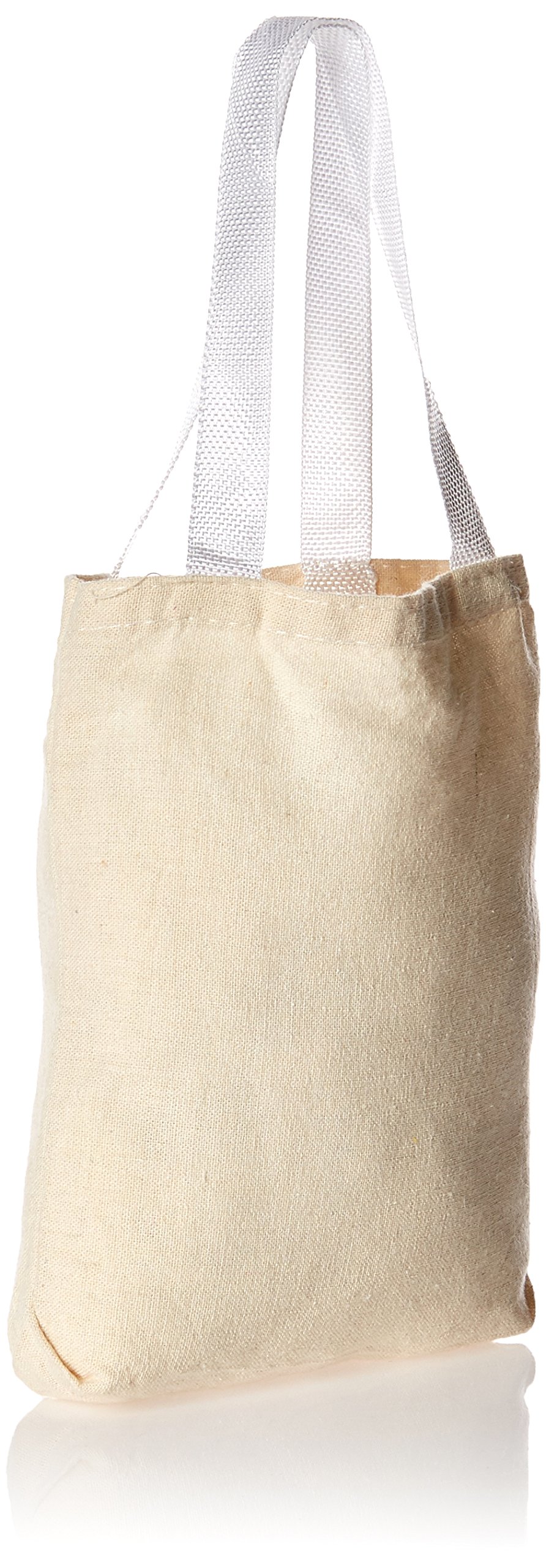 Fun Express LEPAC10822 Undecorated Natural Canvas Tote Bags (1 Dozen) - Bulk [Toy] by