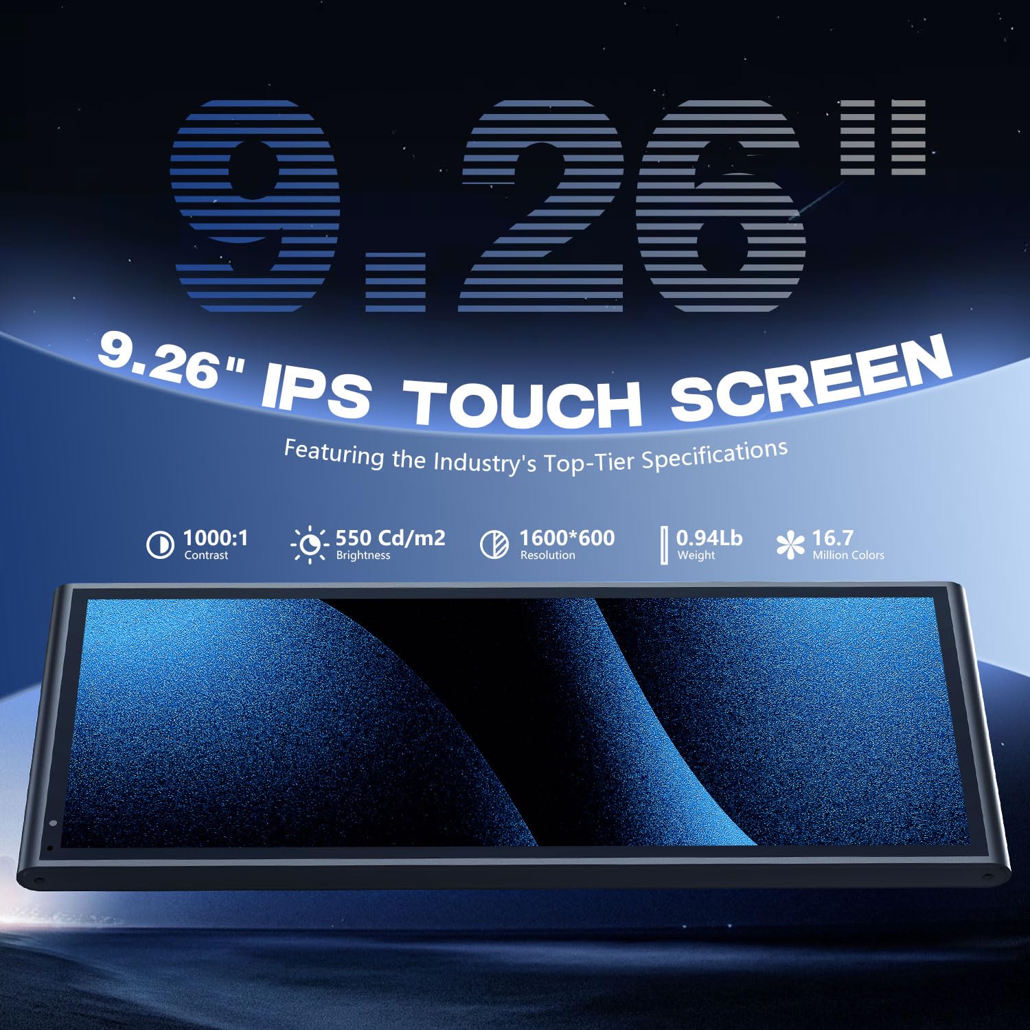 Krunia 9.26" Wireless Portable Car Play Screen for Apple CarPlay & Android Auto, OTA Updates, Backup Camera, Mirror Link, 5.0 Bluetooth, Voice Control, GPS Navigation, FM - 4