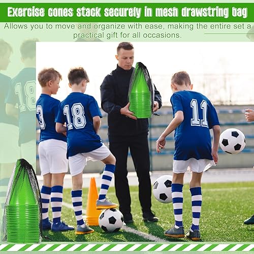 Miniatura 5 de Syhood - Paquete de 30 conos de tráfico de plástico de 7 pulgadas para entrenamiento deportivo, agilidad, mini conos para fútbol, patinaje, fútbol,