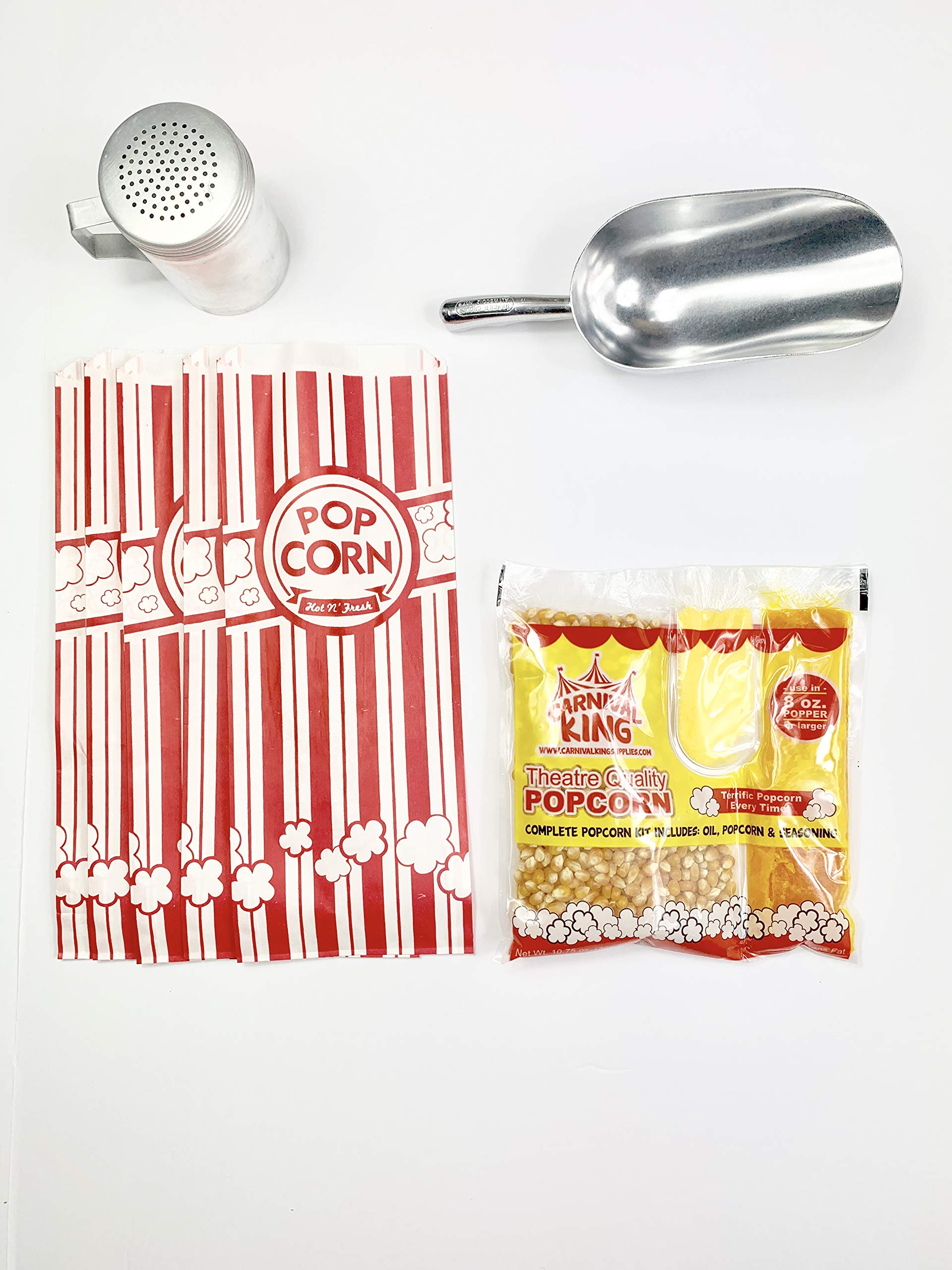 Buy Popcorn Bags Ultimate Set (40 pieces) with 12 oz Popcorn Scooper