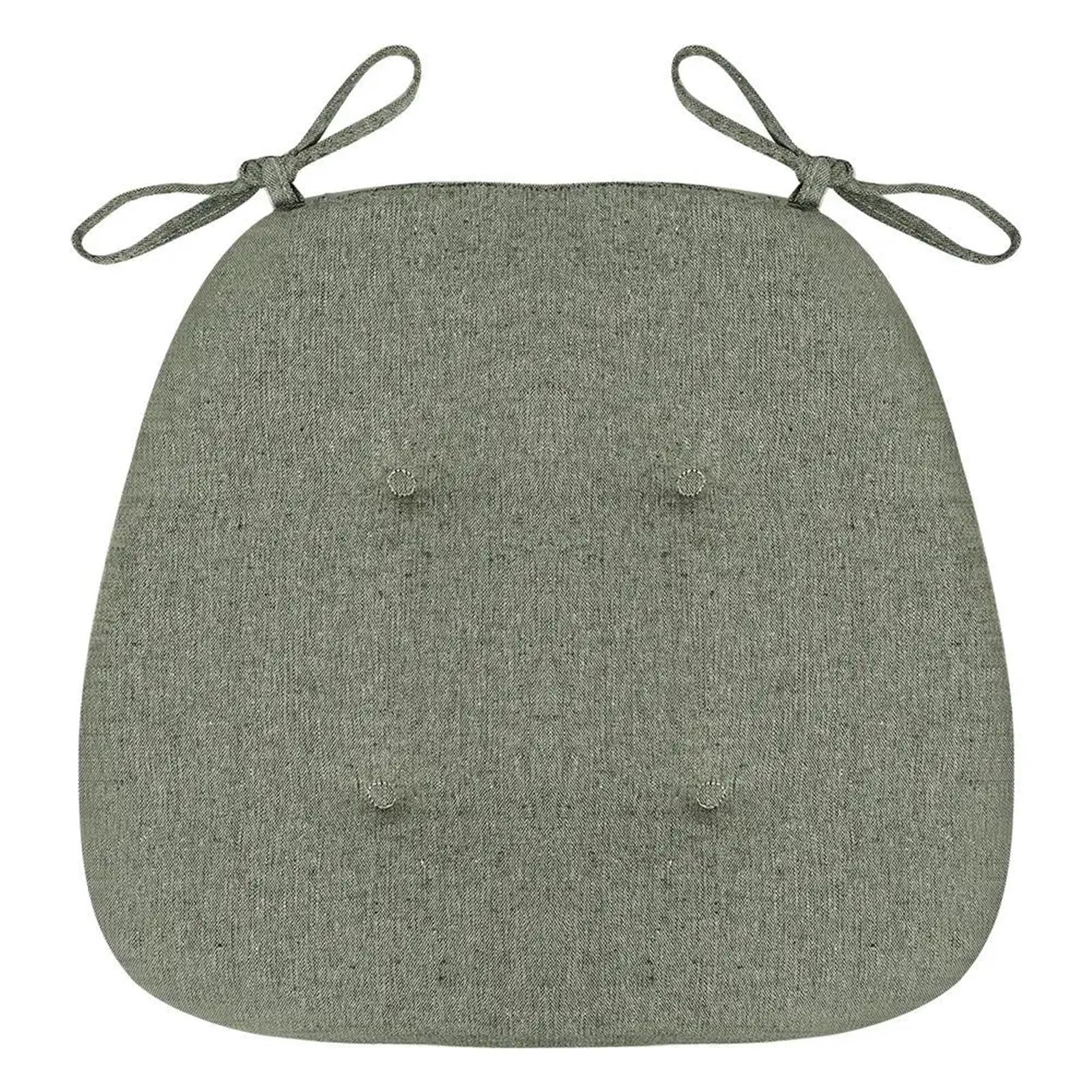 Garden Cushions 1pc Cotton Linen Breathable Cushion Winter Dining Chair(Green)