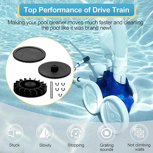 Miniatura 7 de Rodamiento de turbina de piscina 9-100-1132 Pieza de repuesto para kit de engranajes de tren de transmisión Polaris, kit de reparación de