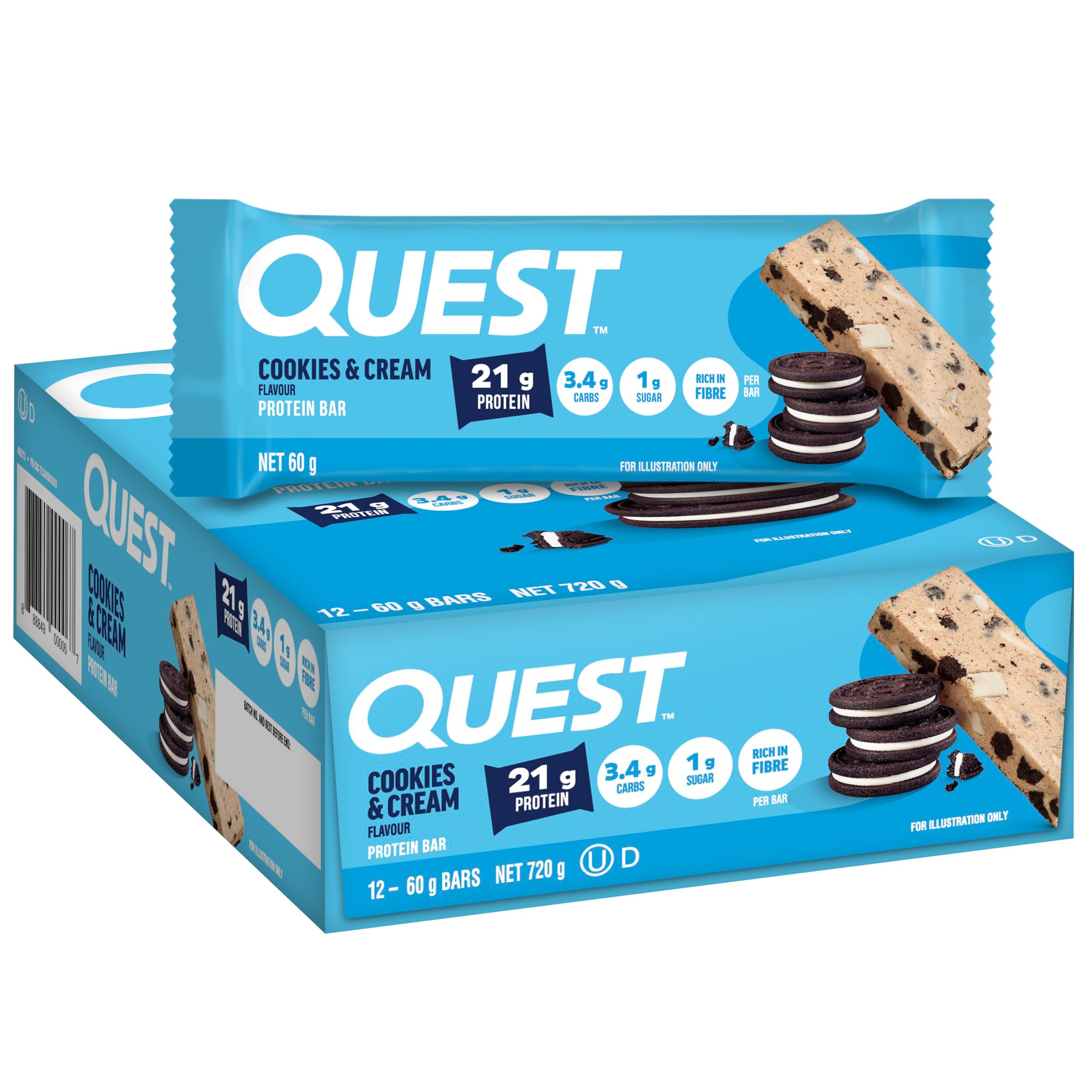 Quest Bar - Cookies & Cream - 60g