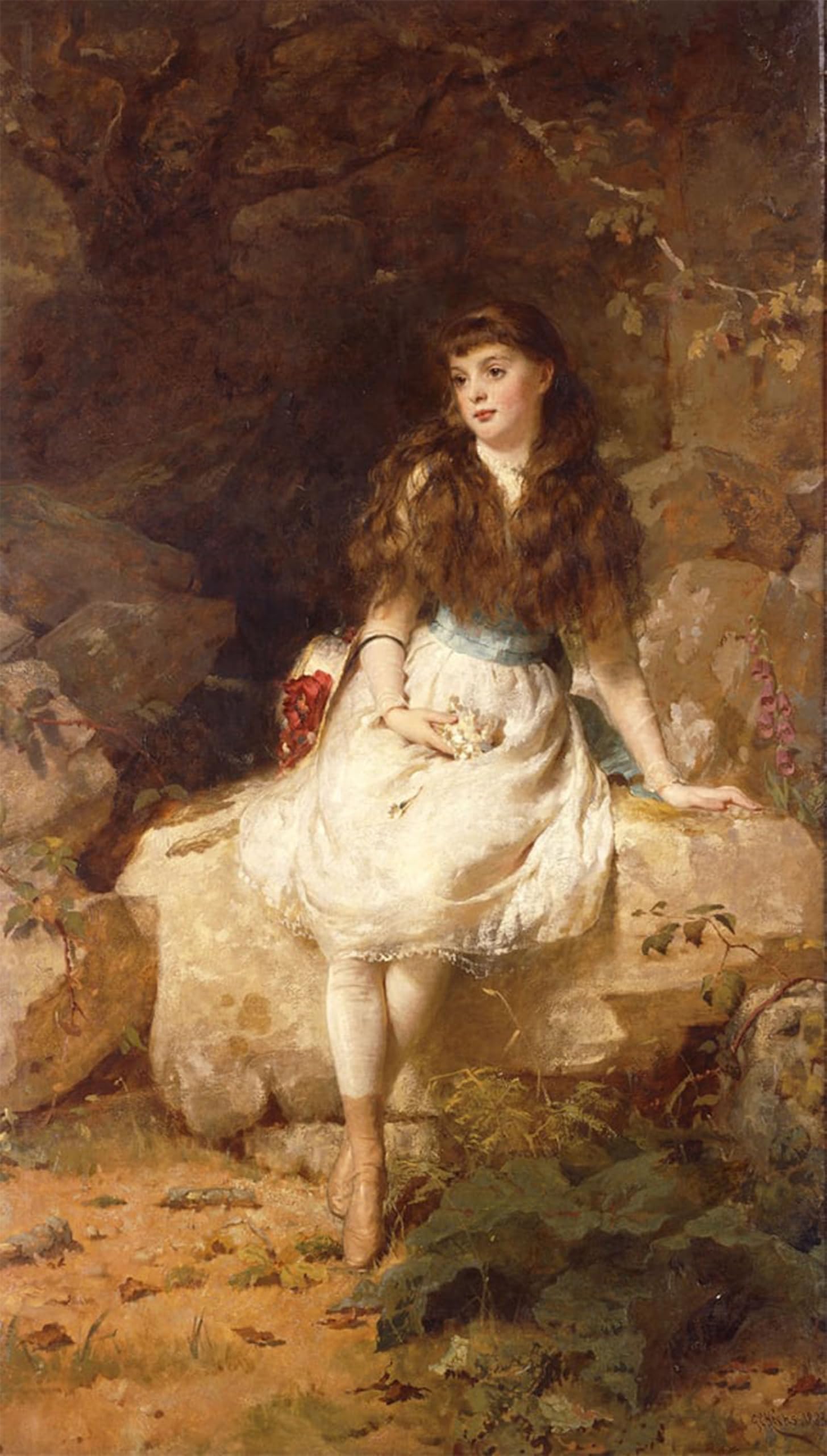 Artxlxxbn No Frame Famous Art Print Poster Vintage Wall Art Lady Edith Amelia Ward By George Elgar Hicks Canvas Art Poster For Home Decor 60X90cm