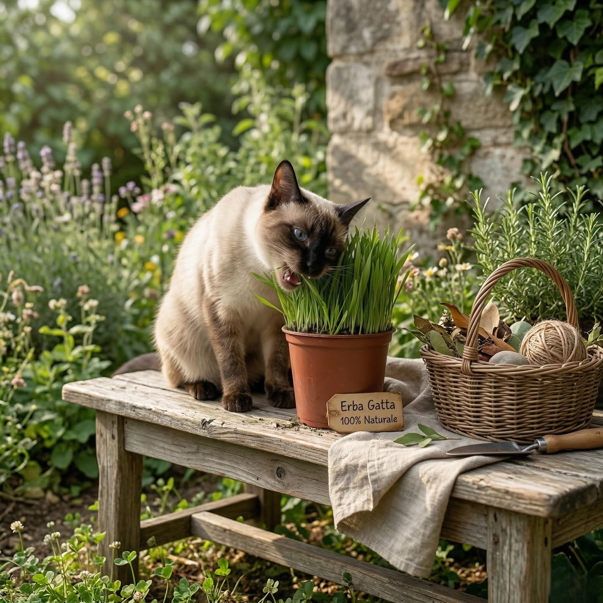 VANDAS Erba per Gatti – Pianta in Vaso 14 cm | Pronta al Consumo | Naturale e Sicura Senza Pesticidi | Uso Interno ed Esterno (3)