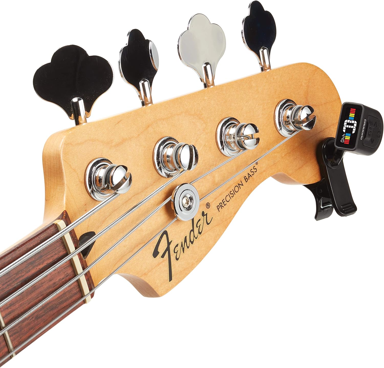 D'Addario Guitar Tuner - Micro Headstock Tuner - Tuner for Acoustic Guitar, Electric Guitar, Bass Guitar, Mandolin, Banjo, Ukulele, Cello, Double Bass & More - Universal Clip On - 1pk