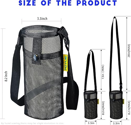 Miniatura 6 de Water Bottle Holder with Strap, Premium Water Bottle Carrier with Strap Easy Clean, Light Water Bottle Carrier Bag, Water Bottle Holder with Pocket