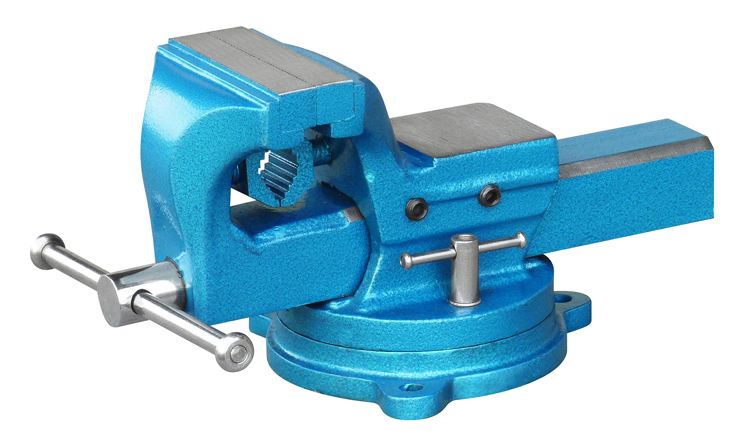 Outifrance 1530125 Etau d'atelier en Acier Forgé avec base tournante 125 mm