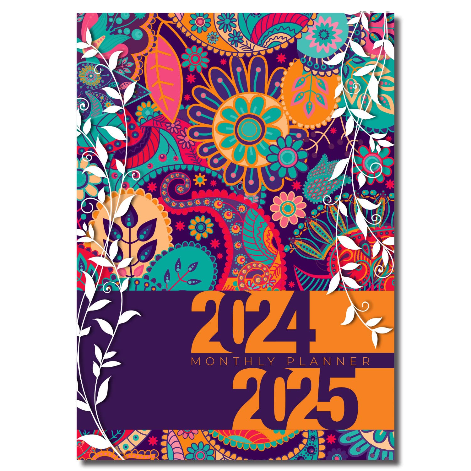 20242025 Monthly Planner, 7"x10", 100lb Cover, Spiral Bound, 2 Year