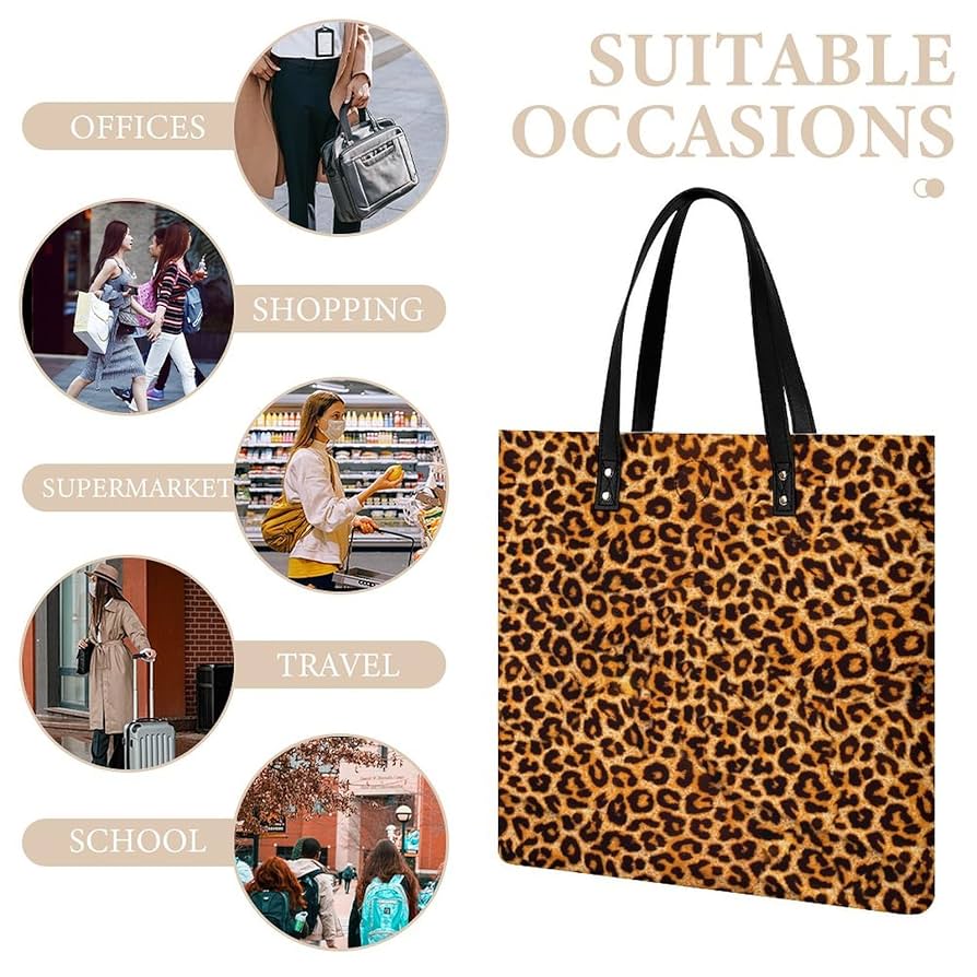 Amazon.co.jp: ヒョウ 柄 虎柄 トートバッグ レディース