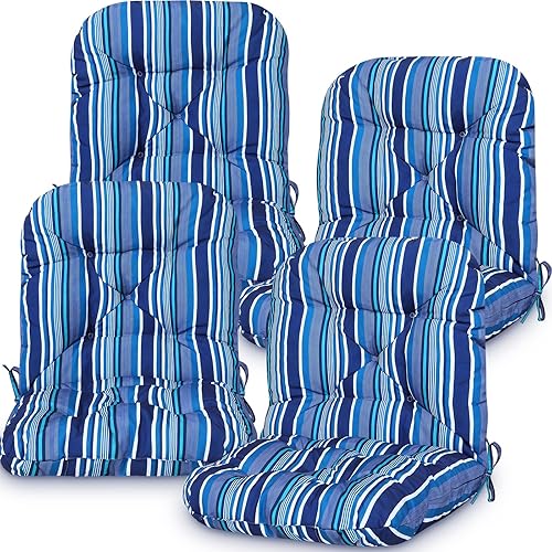Chunful Cojines de respaldo copetudo para silla de interior y exterior, resistentes a la intemperie, cojines giratorios para sillas de patio y