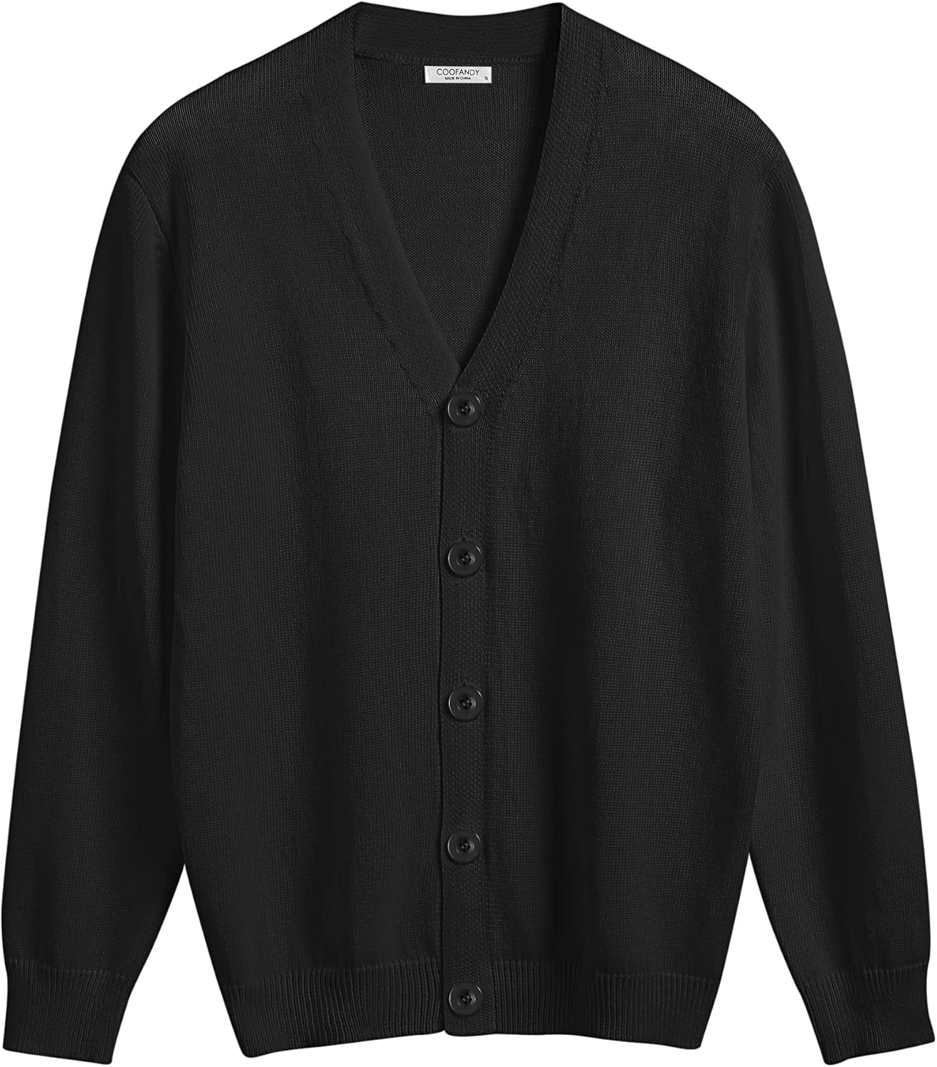 COOFANDY Men's V Neck Cardigan Sweater Casual Lightweight Button Down Knitted Cardigan Sweater - Image 6