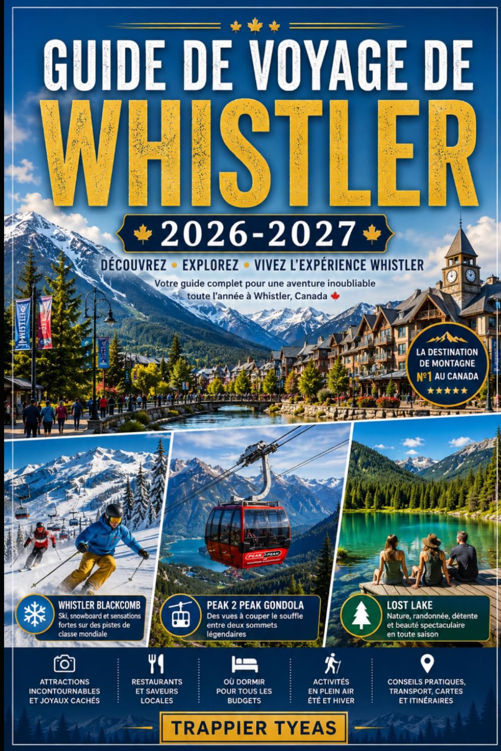 GUIDE DE VOYAGE DE WHISTLER 2026-2027: Votre guide pratique pour Whistler Village, Whistler Blackcomb, Peak 2 Peak Gondola, aventures alpines ... l'année en Colombie-Britannique, Canada.