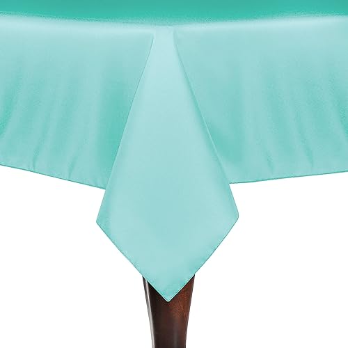 Miniatura 9 de ULTIMATE TEXTILE Mantel cuadrado de lino de poliéster de 60 x 60 pulgadas, color café caqui