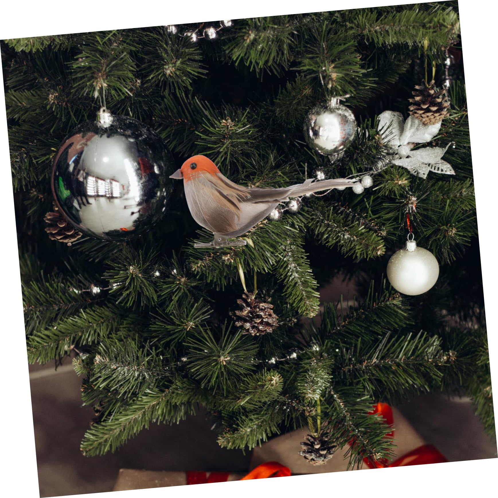 Cabilock 24 Pcs Moineau Artificiel Résine Artisanat Ornement Animal Décor Scène Mise en Page Décor Oiseau Parure Scène Oiseau Accessoire Perroquet Scène Moineau Animal