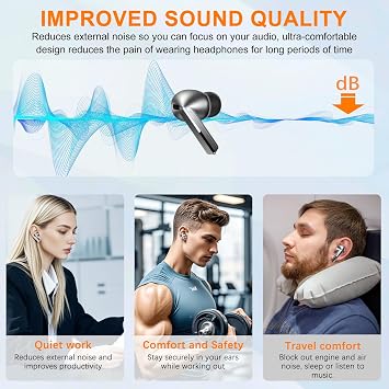 KASOTT 最高のメモリーフォーム&シリコンハイブリッドイヤーチップ Samsung Galaxy Buds3 Pro用、二層滑り止め、超快適、より良いノイズキャンセリング、充電ケースにフィット、3ペアブラック、S/M/L