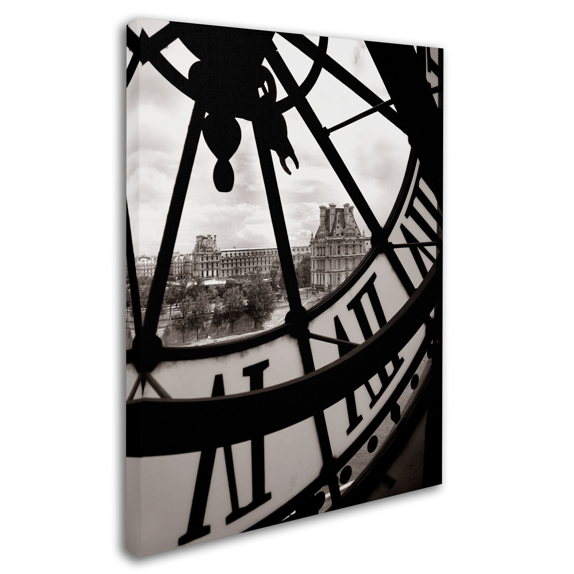 Big Clock by Chris Bliss, 35 by 47-Inch Canvas Wall Art