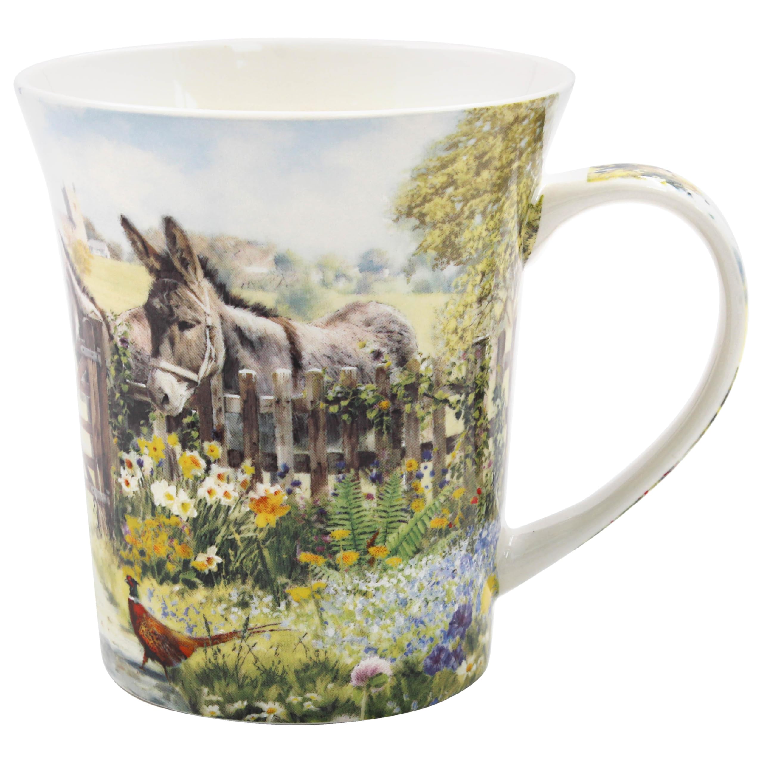 The Leonardo Collection Donkey Mugs Set of 2 Macneil Studios, Tea and Coffee Mugs for Hot Drinks | Fine China Printed Mugs for Kitchen & Home | Reusable Ceramic Cups for Every Occasion