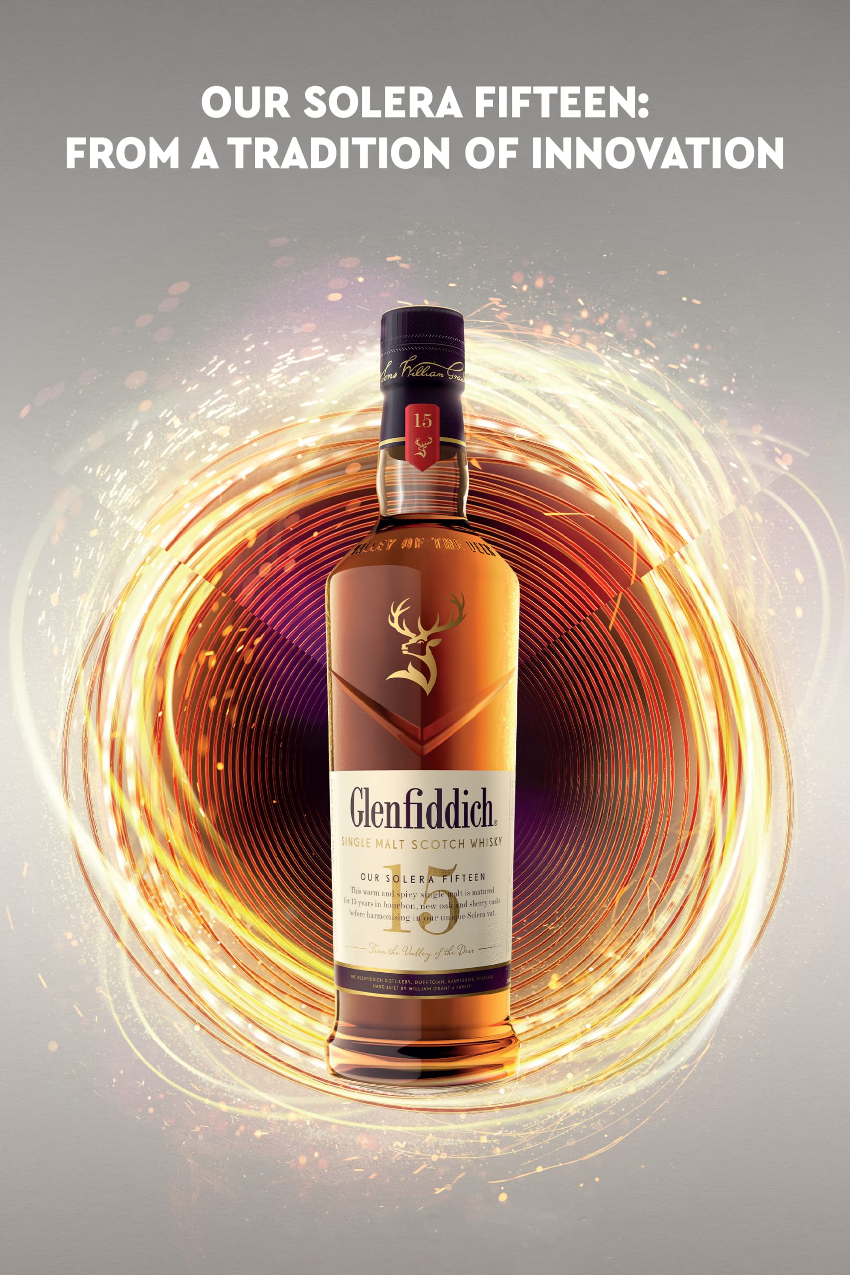 Glenfiddich Single Malt Scotch Whisky 15 Jahre Solera mit Geschenkverpackung, 700ml & The Balvenie Doublewood 12 Jahre Single Malt Scotch Whisky, 700ml