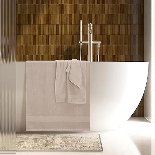 Miniatura 5 de Elvana Home Juego de toallas de 8 piezas, 100% algodón hilado en anillo, 2 toallas de baño de 27 x 54, 2 toallas de mano de 16 x 28 y 4 paños de 13