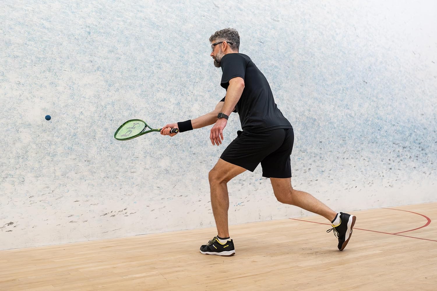 Black Knight Ion Surge Squash Racquet – Heavyweight, Head-Heavy, Graphite Frame, Beginner to Advanced Doubles Squash Racket for Men & Women, Pre-Strung