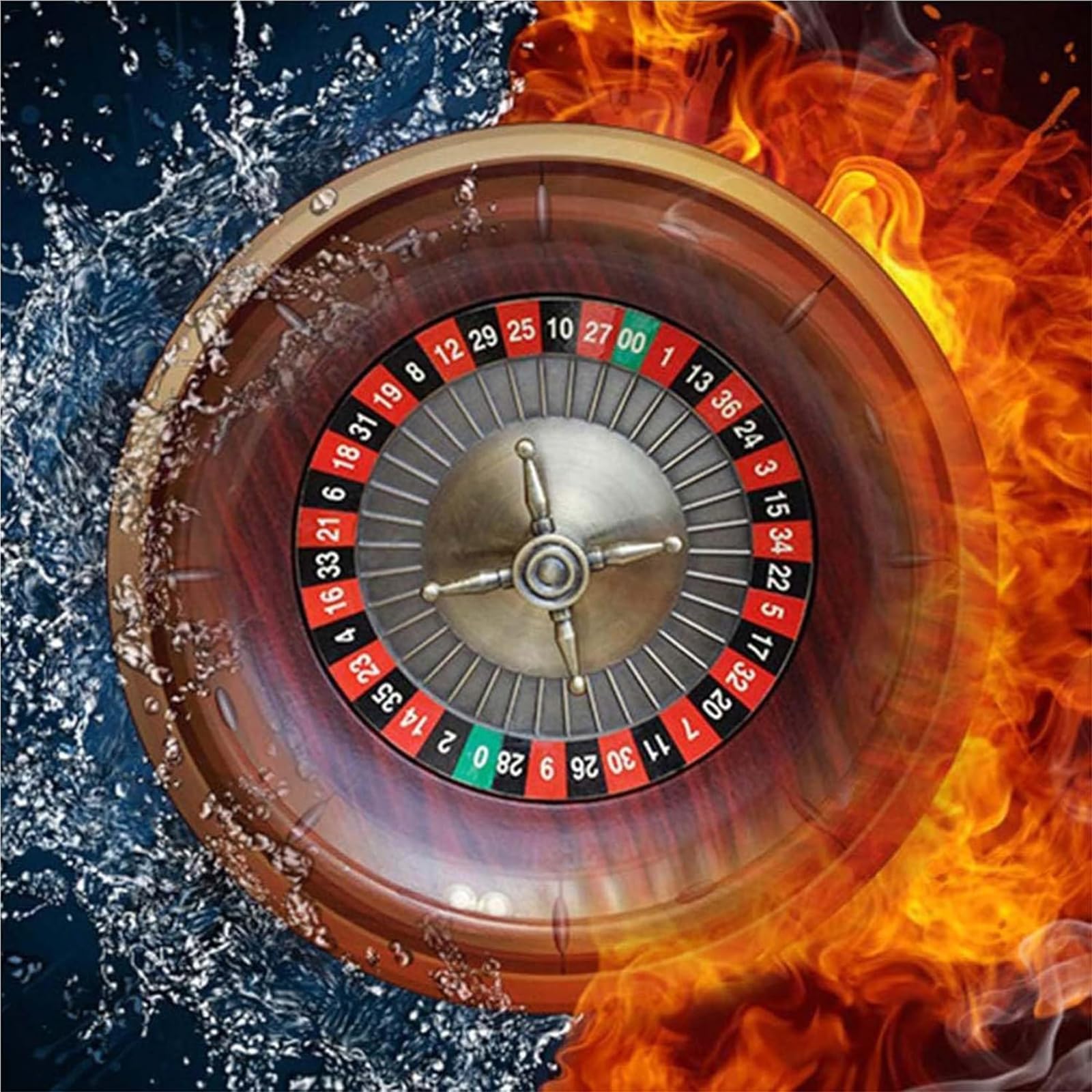 Générique Roulette De Jeu De Jeu De 12 Pouces Portable Roulette De Casino Roue De Paris en Bois Accessoires De Bureau Jeux De Table Occasionnels pour Une Soirée De Jeu Essentielle