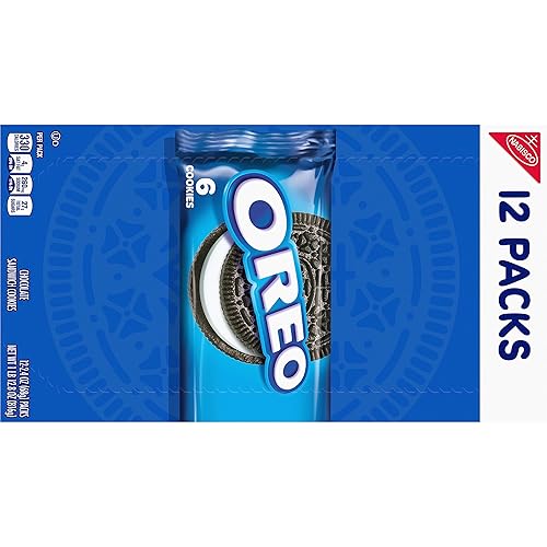 Miniatura 33 de OREO Galletas de sándwich de chocolate con crema sabor a chips de Java tamaño familiar, 17 onzas