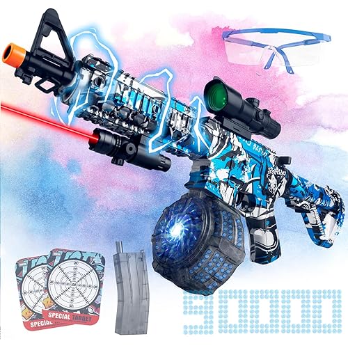 Large Gel Splat Blaster with 90,000, Automatic Gel Splat Blaster for Activities Outdoor Game
