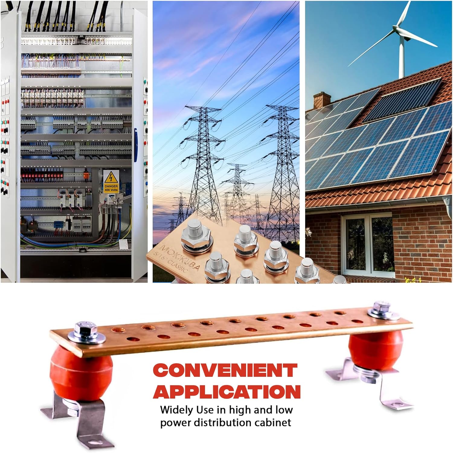 Copper Bus Bar 12 Ground Bar Grounding Kit Egypt Ubuy