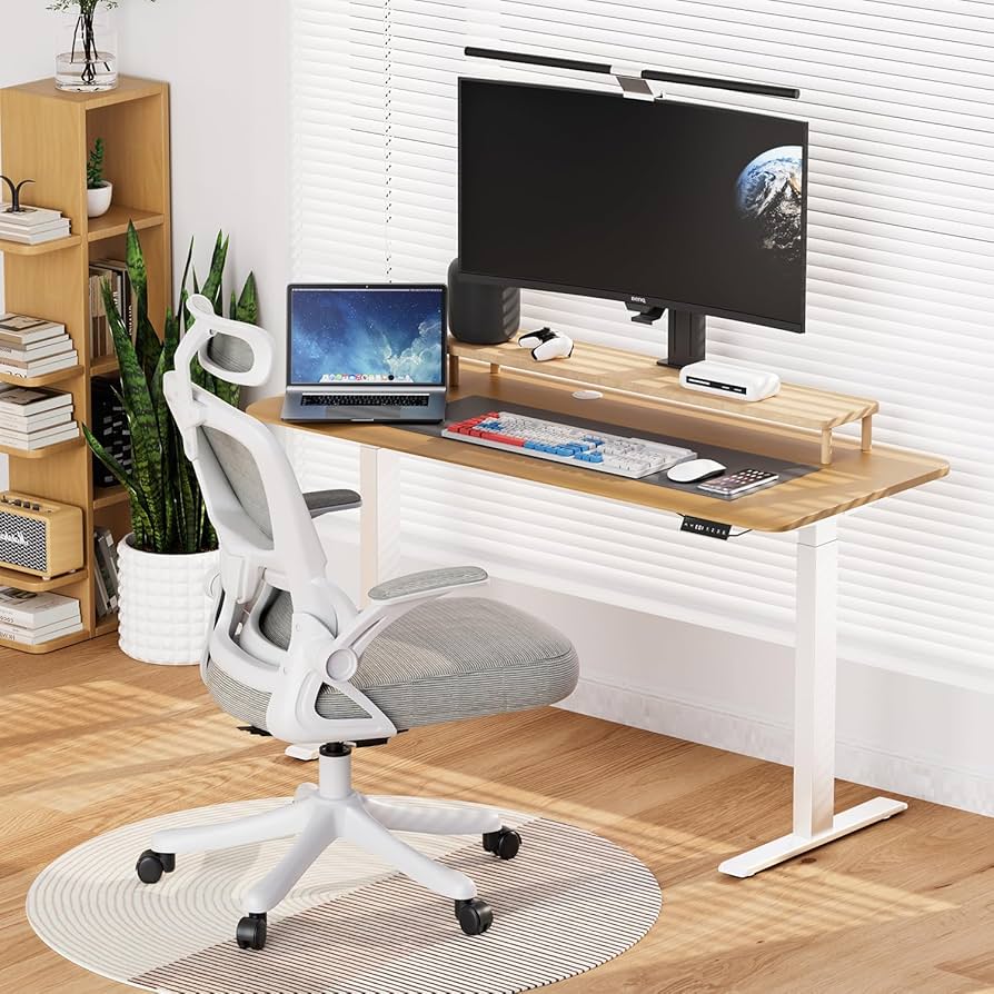 Amazon | 電動昇降式デスク 高さ調節可能なスタンディングデスク