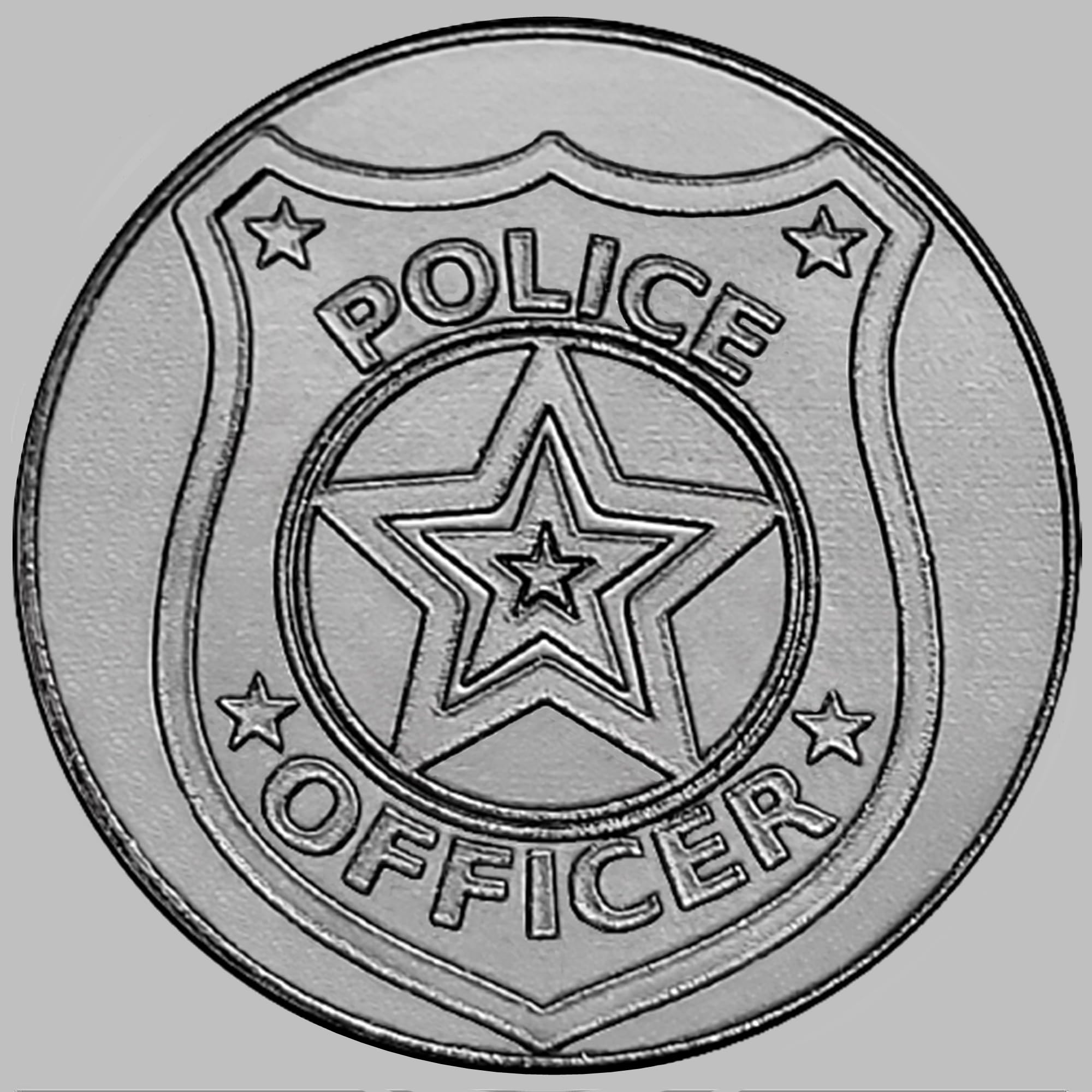 NICKSTON Police Badge Engraved Band Compatible with Garmin Fenix 7X Solar Sapphire 6X Pro 5X Plus Fenix 3 Descent Mk1 Mk2 Mk2i Silver Stainless Steel Strap S-PB4-A26 (8