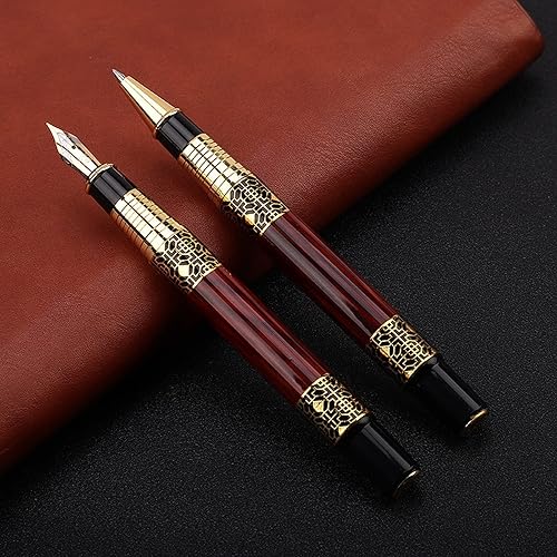 Miniatura 6 de Personalized Custom Fountain Pen Ballpoint Pen Set With Gift Box, Free Engraving Of Your Name Text, Suitable For Business, Graduation, Wedding,