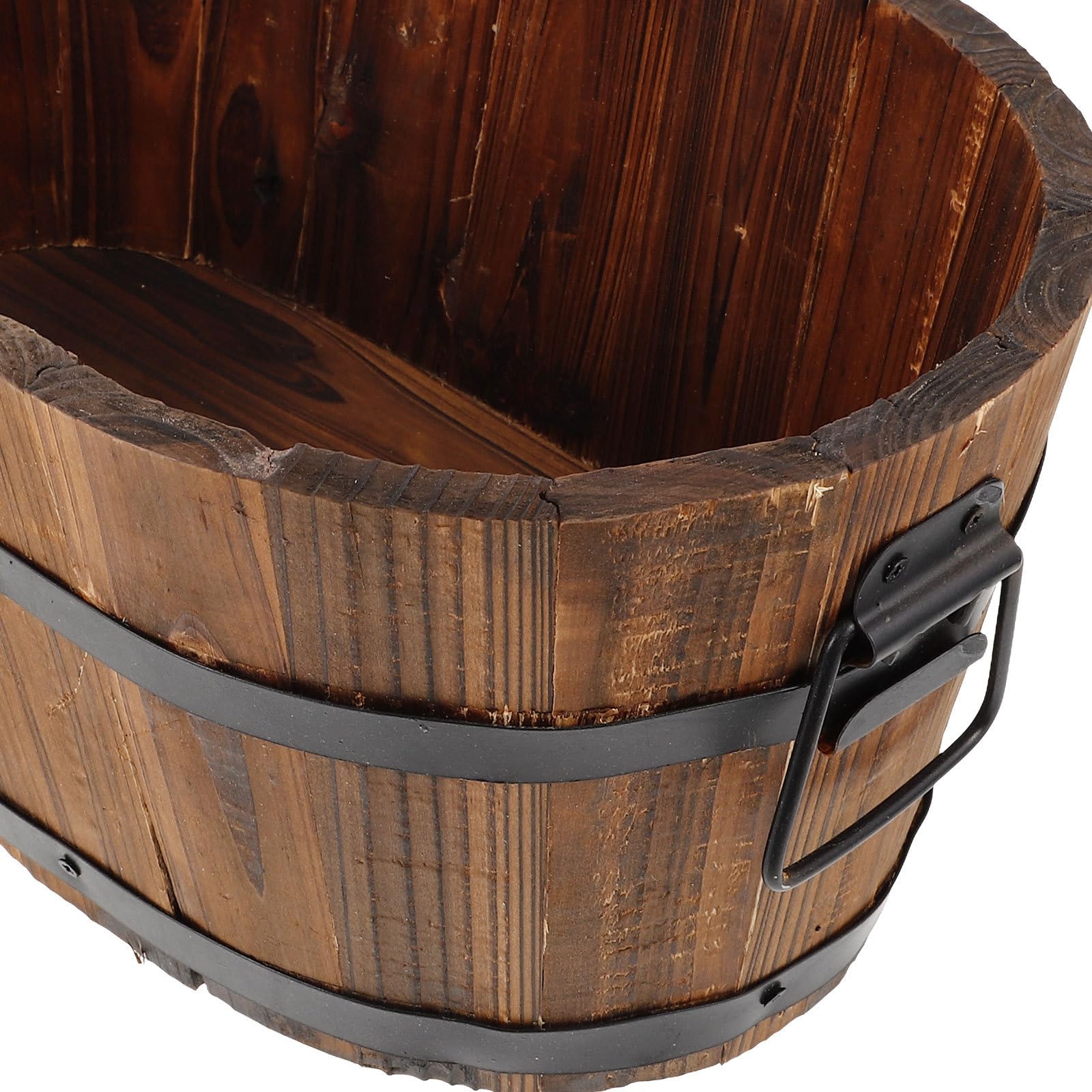 Pflanzkübel aus Holz, Blumentopf, Pflanzgefäß für Gemüse, robust, für Gartenschränke und Gartenbedarf