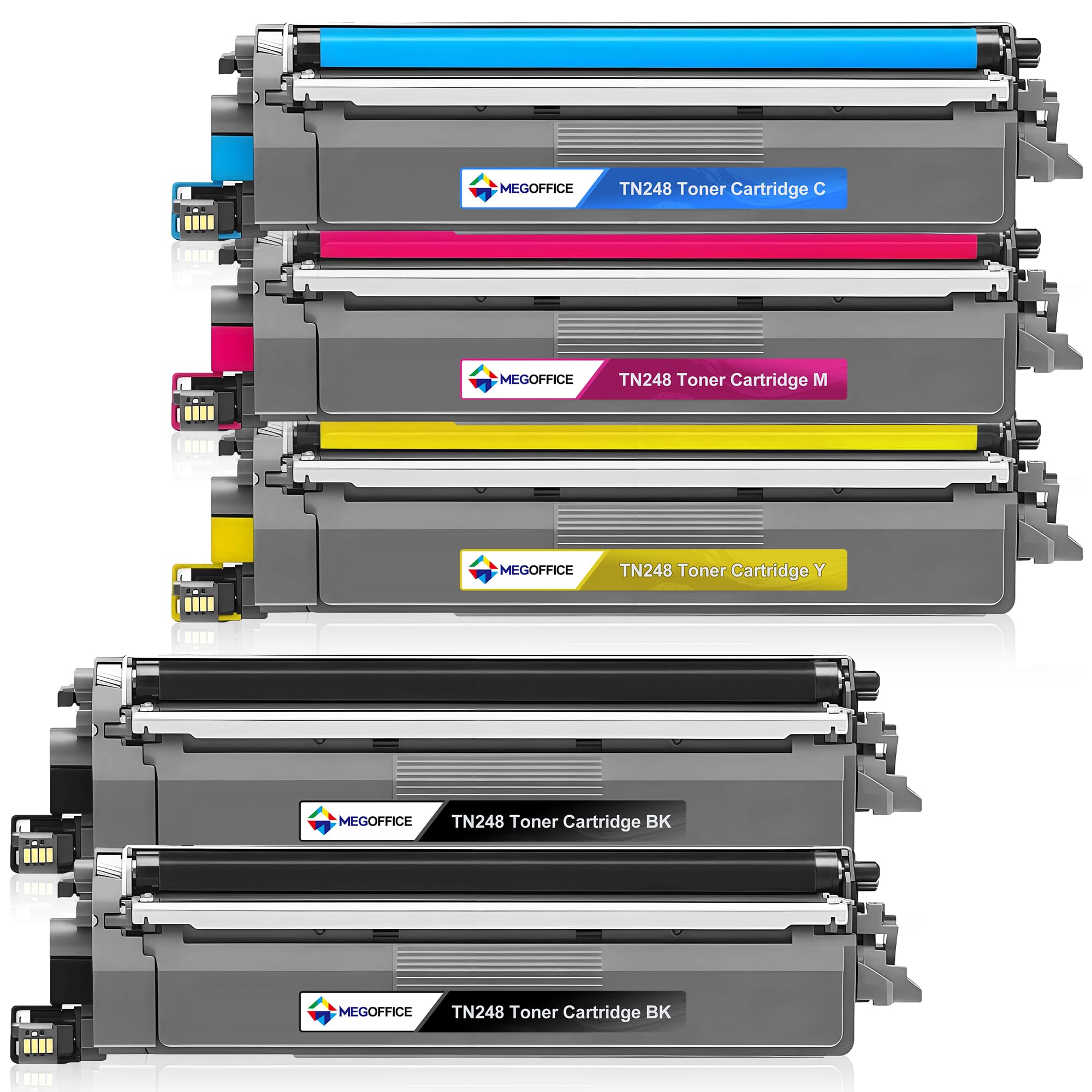 TN248 TN-248 TN248XL Toner Compatibile con Brother MFC-L3760CDW Toner 5Pack | Compatibile con MFC-L3760CDW MFC-L3740CDWE MFC-L3740CDW DCP-L3560CDW DCP-L3520CDWE HL-L3220CWE HL-L3240CDW HL-L3215CW