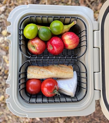 Vista 9 de Above Sea Level Cesta hielera para YETI Roadie 24 y YETI Roadie 32 – Bandeja de alambre seco para cofres de hielo YETI Roadie – Compatible