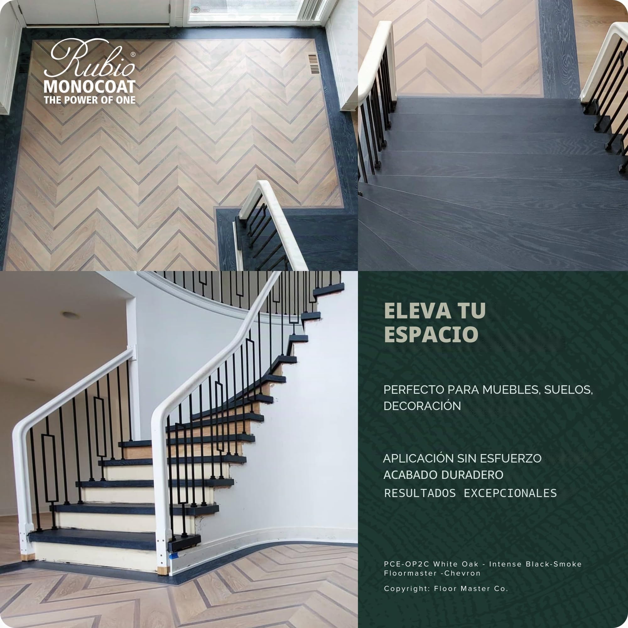 Aceite Rubio Monocoat Plus 2C Pure Eco2 para manchas en la madera (transparente)