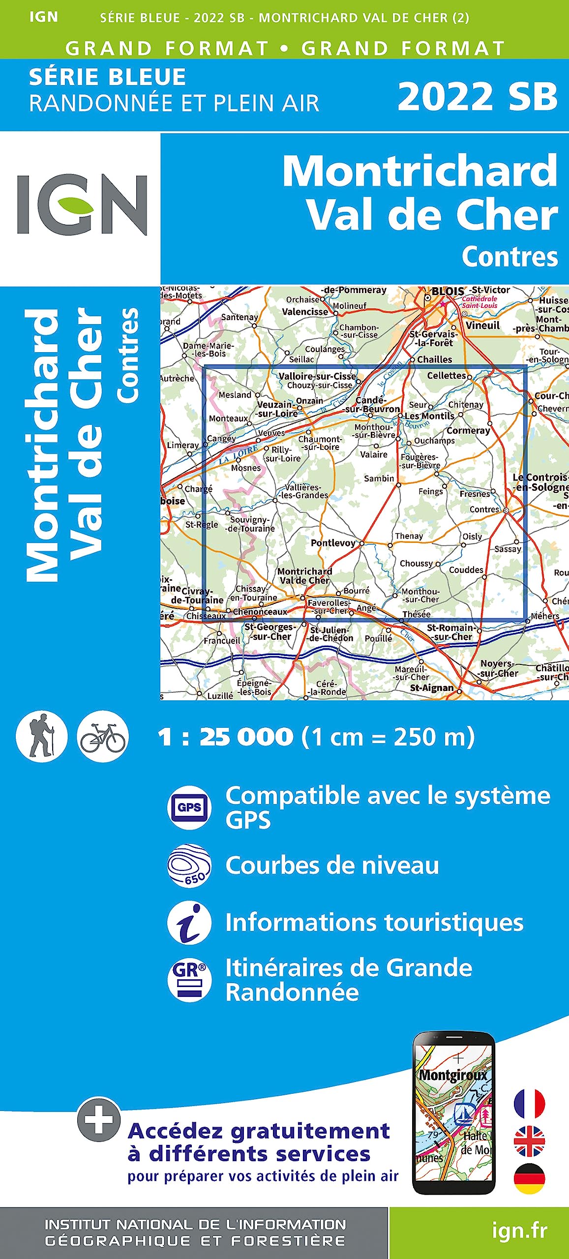 Montrichard - Val de Cher - Contres gps (2022) (Série Bleue)