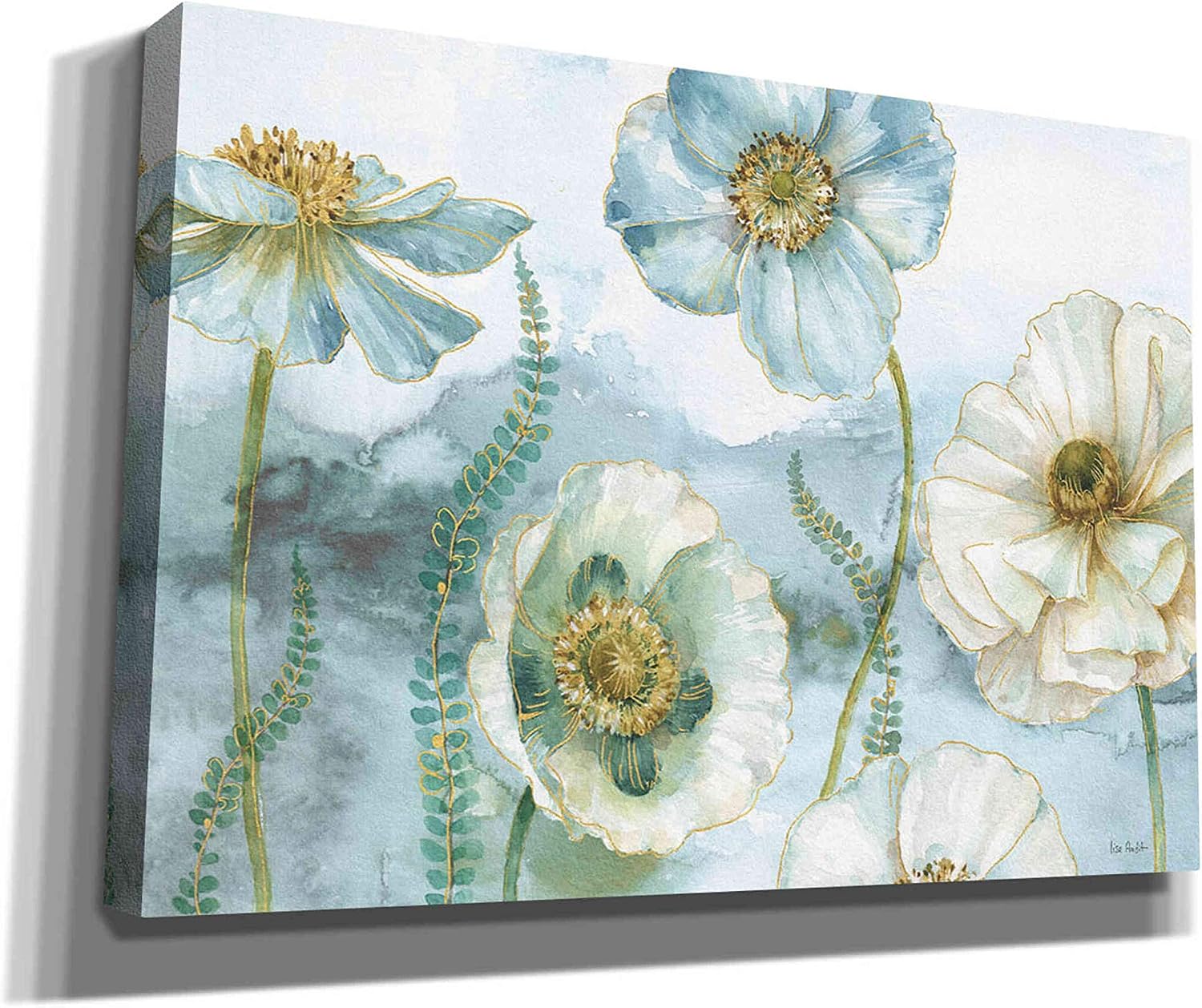 Epic Graffiti 'My Greenhouse Flowers X' by Lisa Audit, Canvas Wall Art, 26"x18"