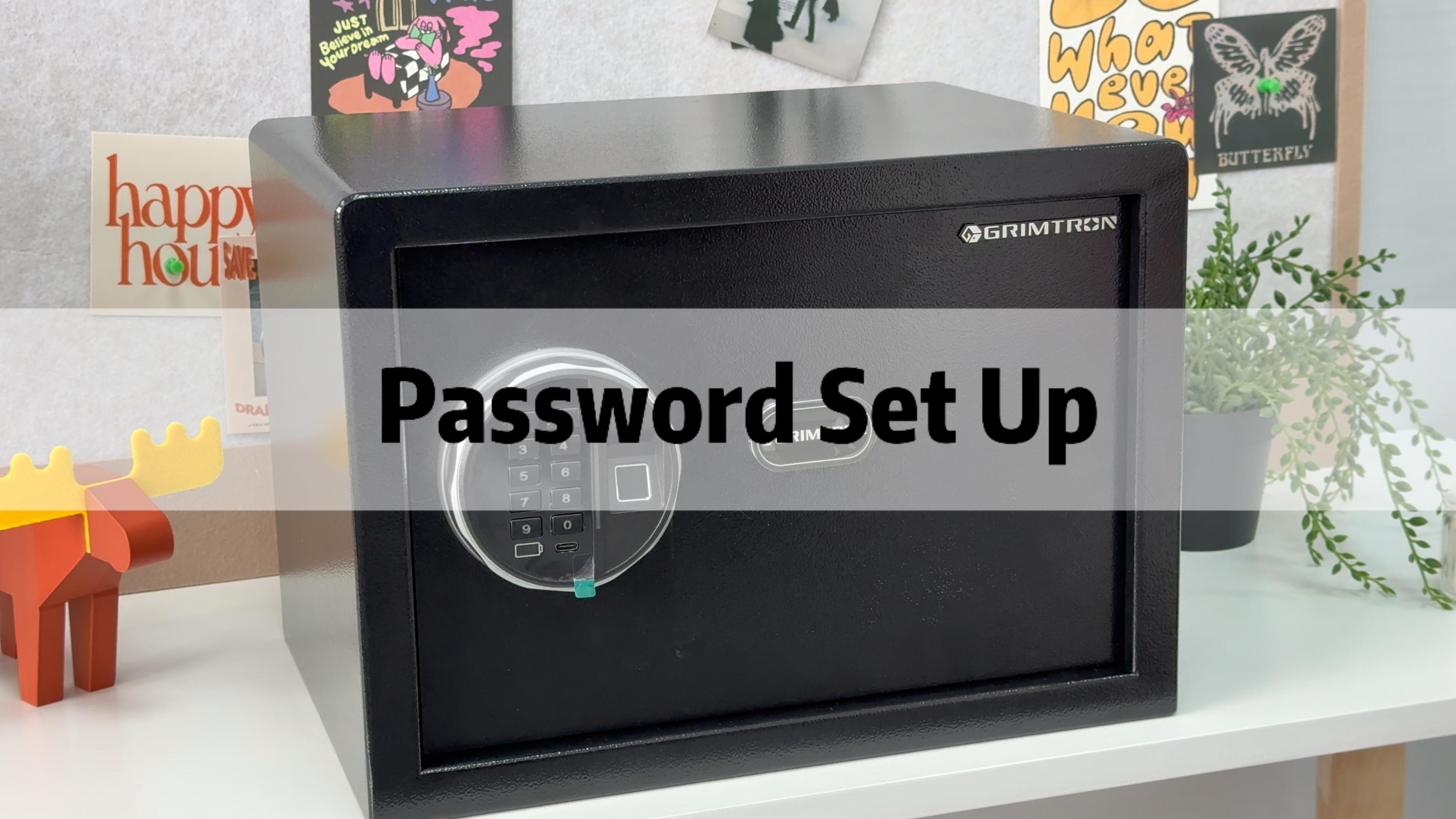 Grimtron 22LB Biometric Dorm Safe with Fingerprint Lock, 3-8 Digit