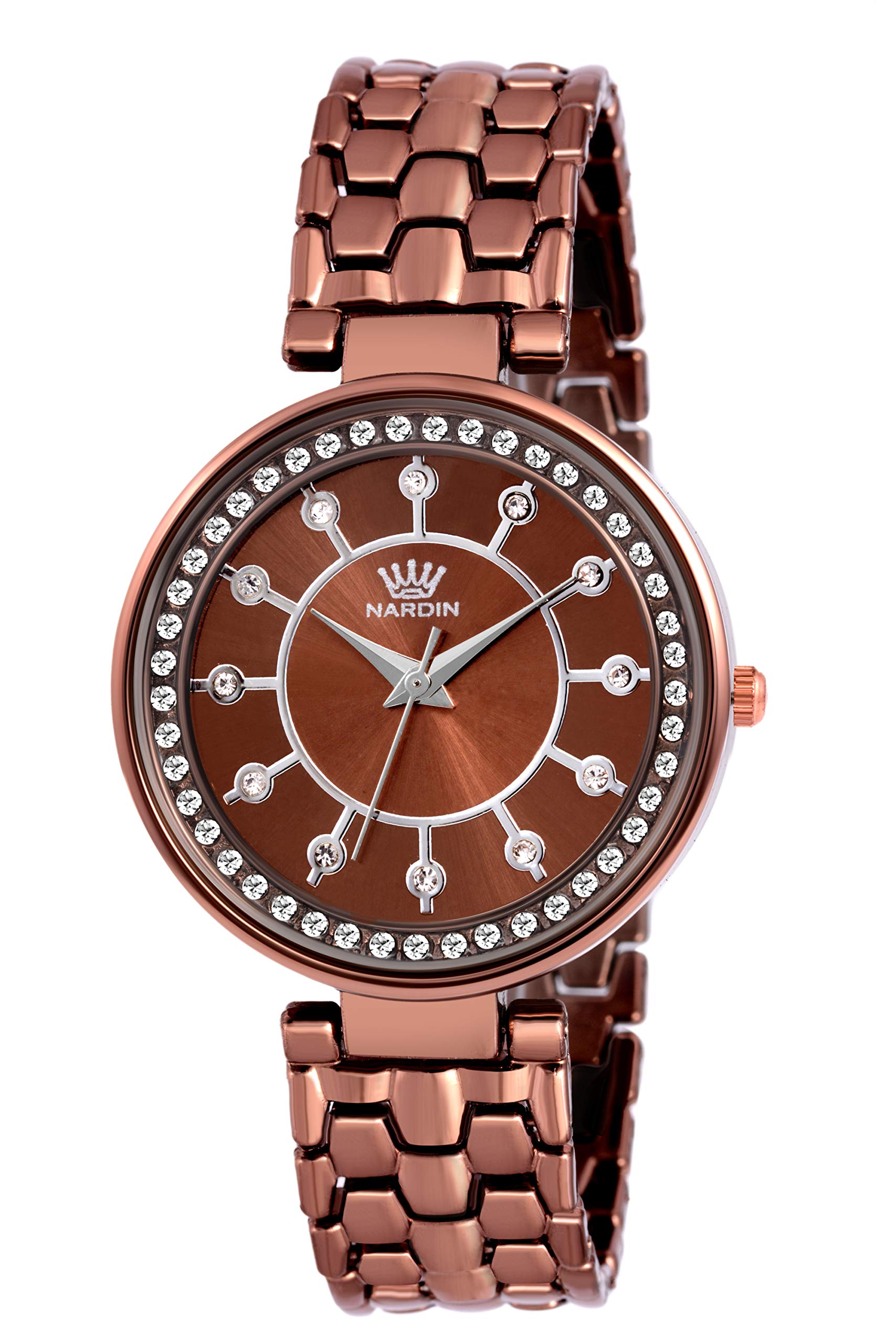 NARDINAnalogue Brown Dial Women's Watch NWS034