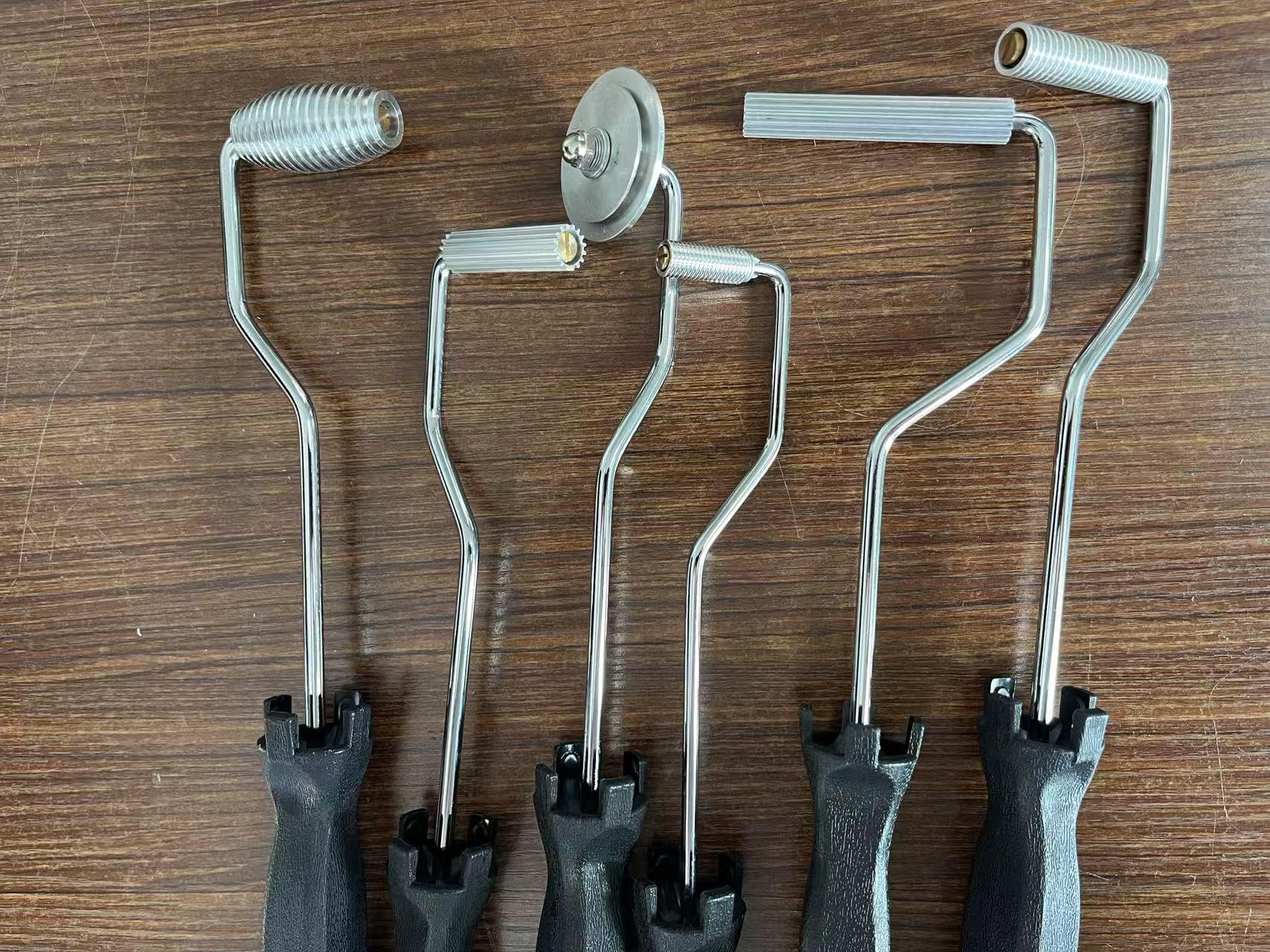 Grey Lfi Set 6 Pcs Fiberglass Rollers Bubble Tool Fiberglass Laminating Roller, Resin Bubble Roll Composite Laminatingroller Project Kit