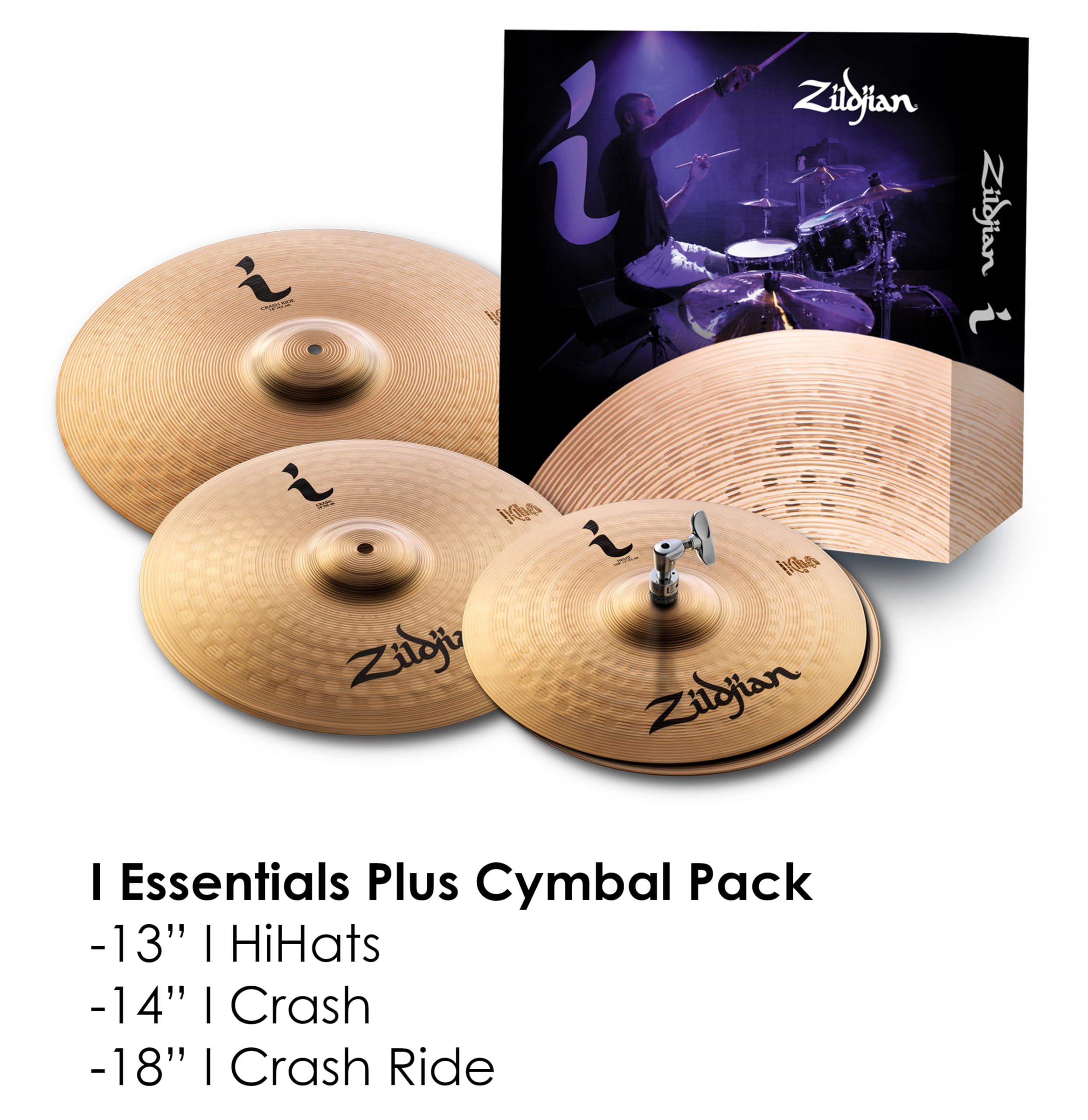 Amazon.com: Zildjian ILHESSP I Essentials Plus Cymbal Pack