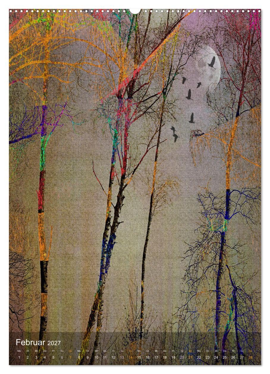 CALVENDO - Zeitgeist (Wandkalender 2027 DIN A2 hoch), Monatskalender: Zeitgenössische digitale Foto Kunst für Heim und Büro