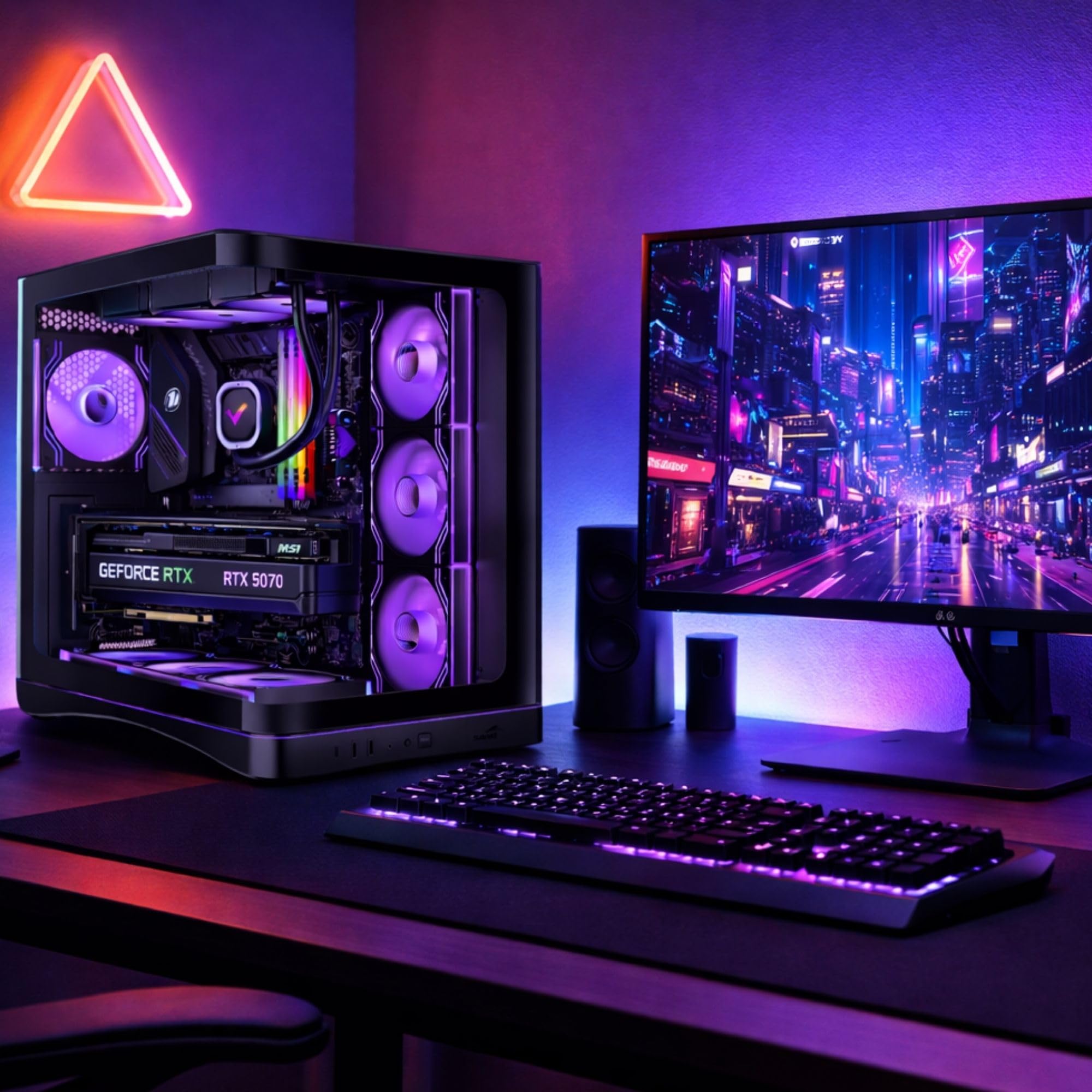 SCULPTOR - PC Gaming | R5 9600X | Nvidia RTX 5070 (12 GB) | RAM 32 GB DDR5 | SSD 1 000 GB NVMe | Dissipatore a Liquido 360 mm | Windows 11 Pro