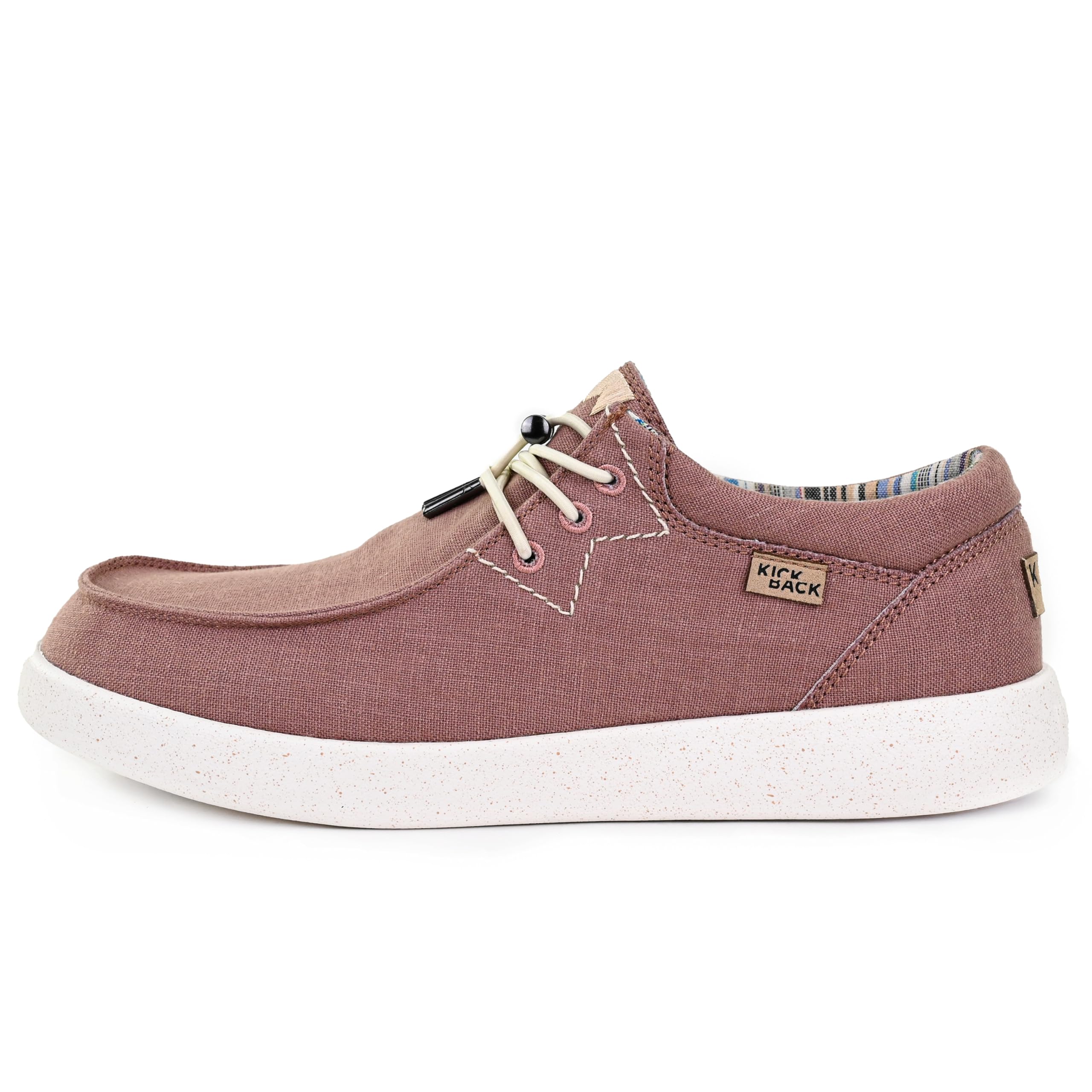 Kickback Haven Mocasines Slip‑On de Hombre Estilo Sneaker – Zapatos Casual de Canvas, Lino o Mesh Elástico con Cordones Elásticos – Cómodos y Elegantes para el Uso Diario en Verano