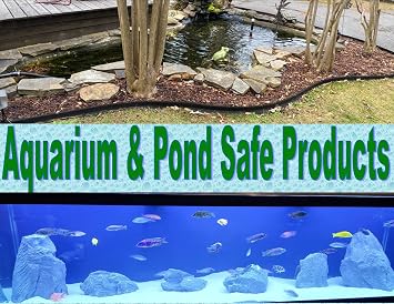 PondH2o Small Pond Watercourse 2 Pools, Lightweight Black PVC Water Garden Pond Waterfall Spillway Outdoor Water Feature for Garden, Pond, and Backyard, No Hose Connections