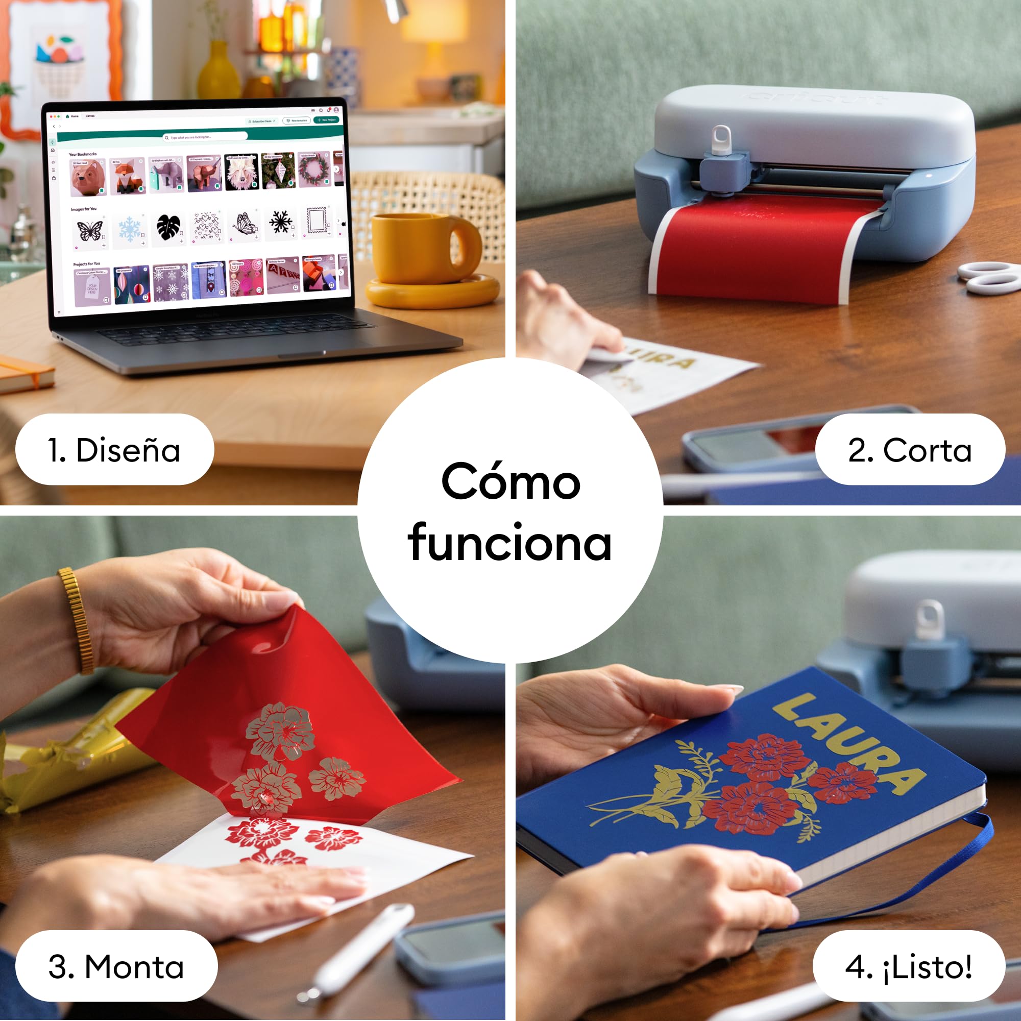 Cricut Joy™ 2 Ultimate Bundle + Contenido digital, Máquina de corte inteligente compacta con prensa térmica para manualidades DIY, tarjetas personalizadas, pegatinas y etiquetas — view 4