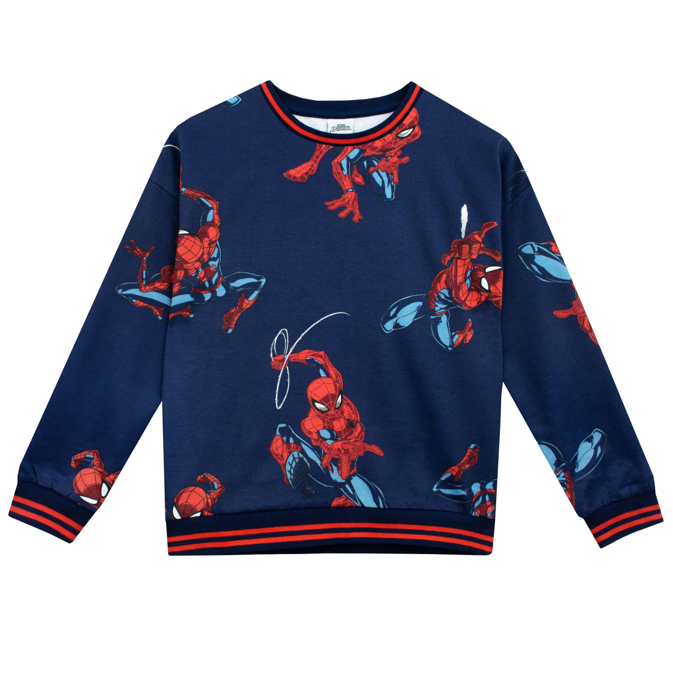 Komplet Spiderman od Marvel dla Chłopców | Bluza i Dresowe Spodnie dla Chłopców | Dres Spiderman dla Dzieci | Rozmiary od 2 do 12 lat | Oficjalna Odzież z Spidermanem