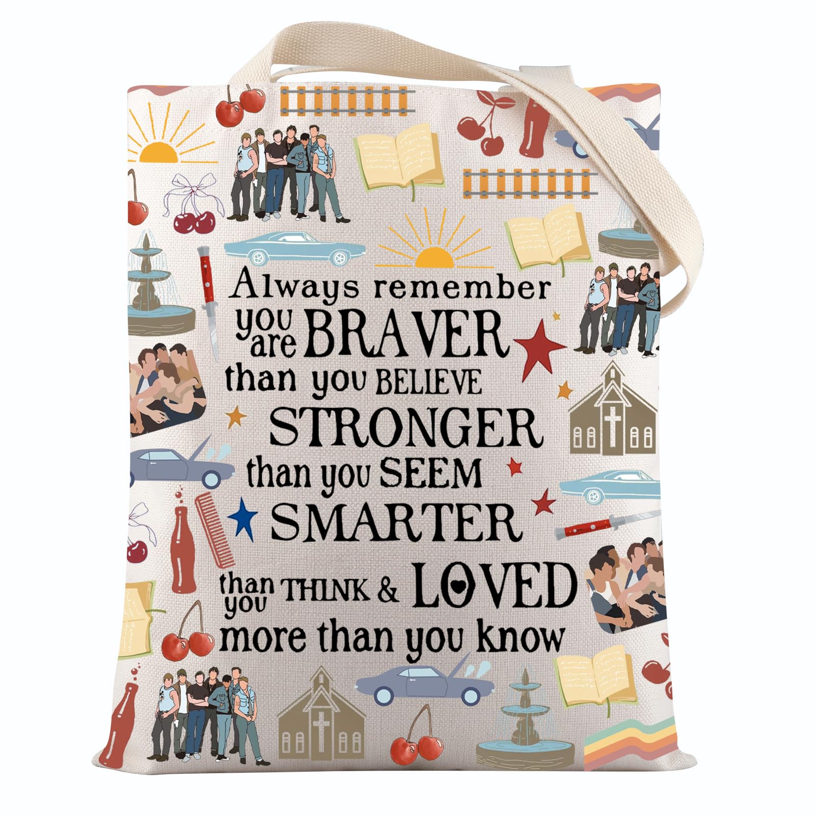 VAMSII OSiders Musical Merchandise OSiders Musical Theatre Lover Tote Bag for Actor Actress OSiders Fans Gift